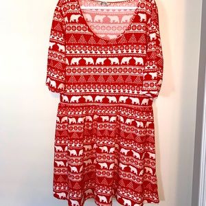 Christmas/winter themed dress
